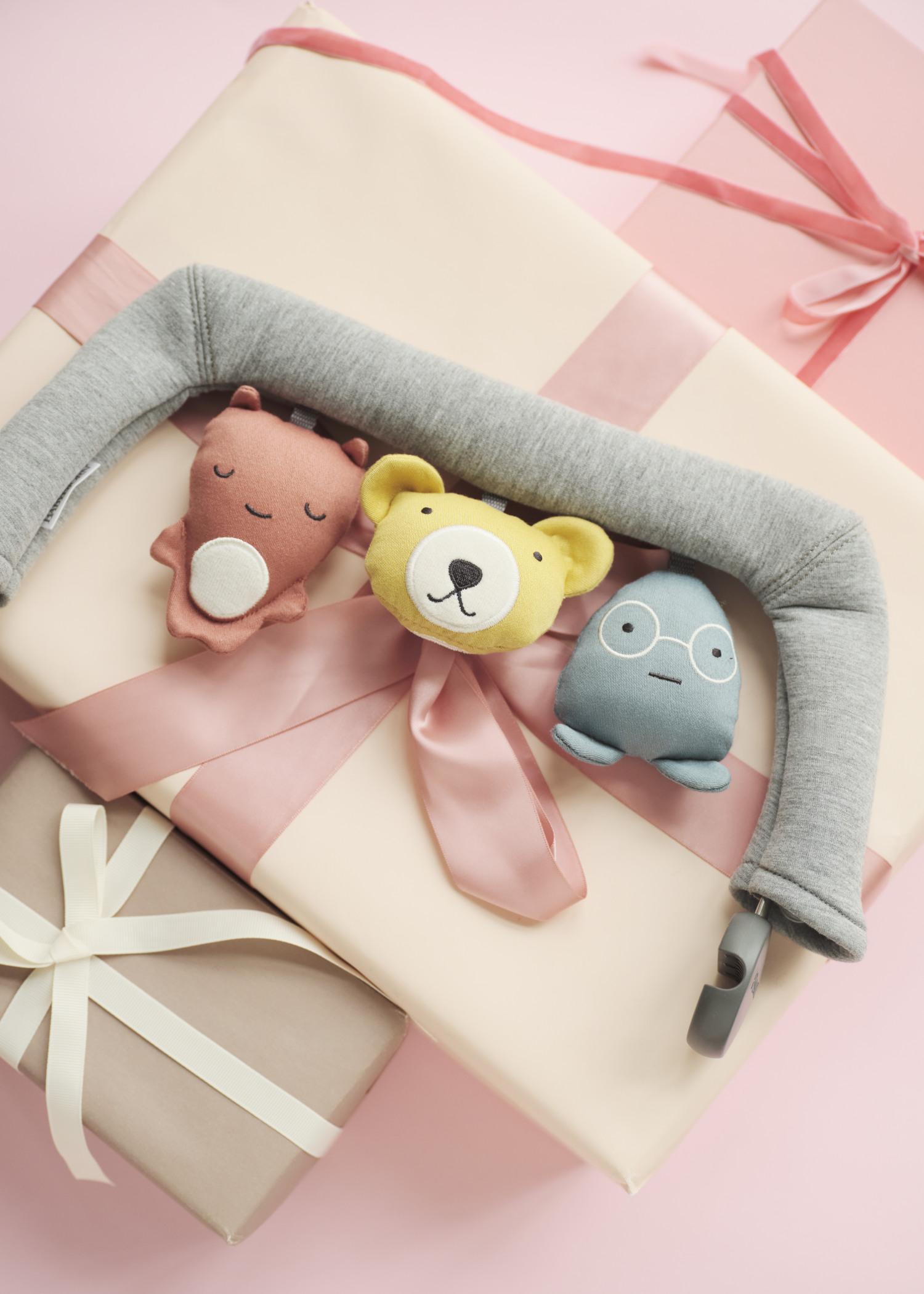 Toy for Bouncer Soft friends in pastel cute colours - BabyBjörn
