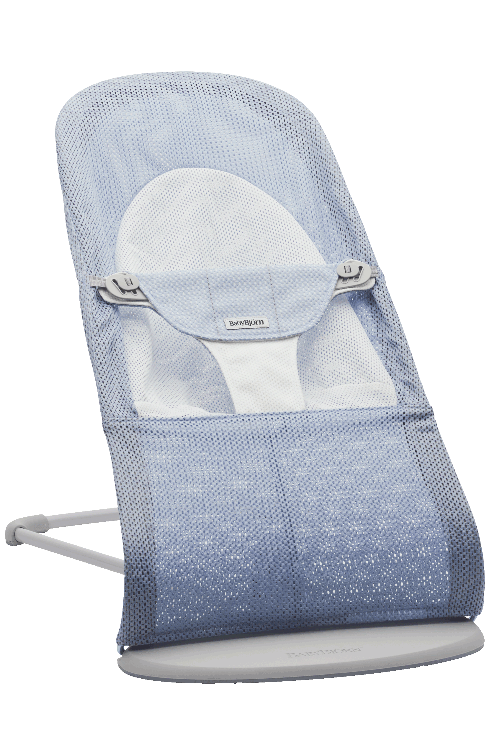 Bouncer Balance Soft in Sky blue white mesh - BabyBjörn