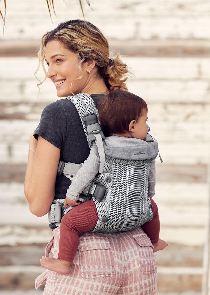 Baby Carrier Harmony in silver grey 3D Mesh - BabyBjörn